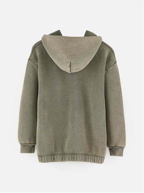 Felpa con cappuccio in cotone verde oliva BELLEROSE | BK242309 T1510032